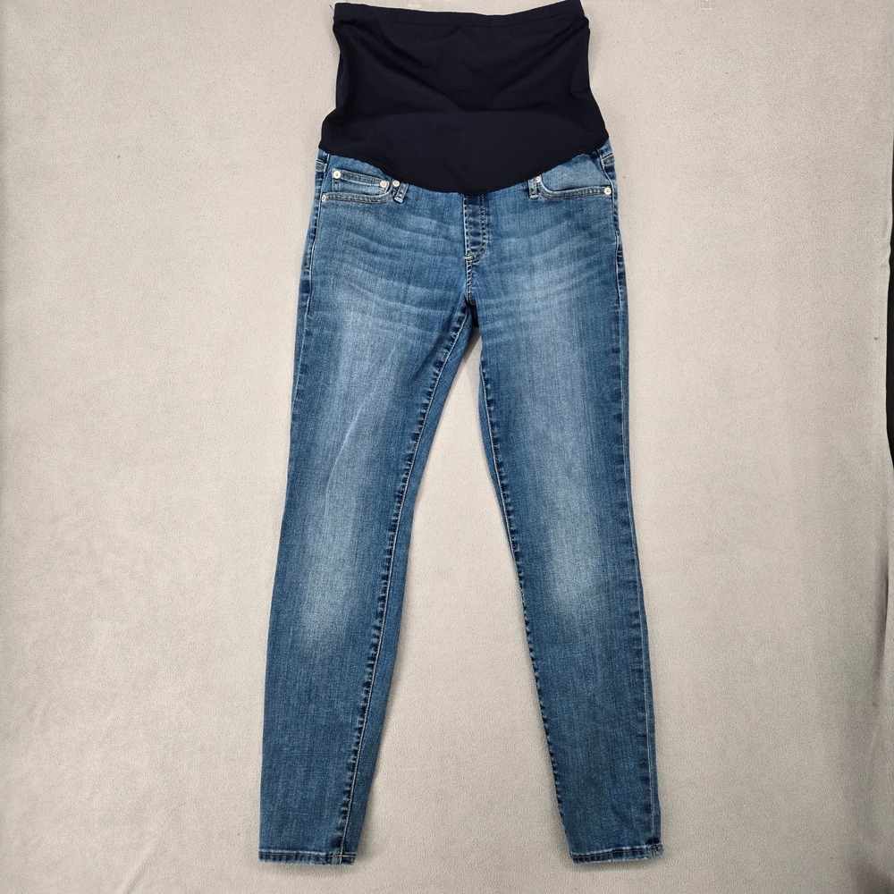 Gap 10r Resolution True Skinny Maternity Jeans Women Medium Wash Blue Denim
